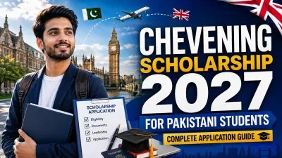 Pakistani students studying at a UK university under the Chevening Scholarship